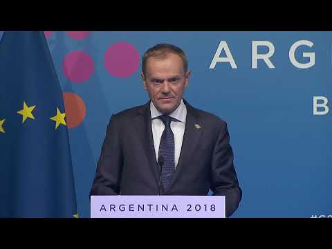 G20 Argentina: Press conference: President Tusk - Brexit