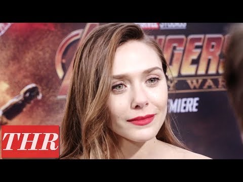 Elizabeth Olsen on 'Avengers: Infinity War' Premiere Red Carpet | THR
