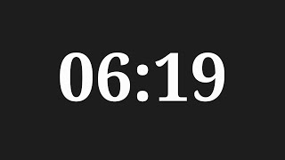 6 Minutes 19 Seconds Countdown Timer