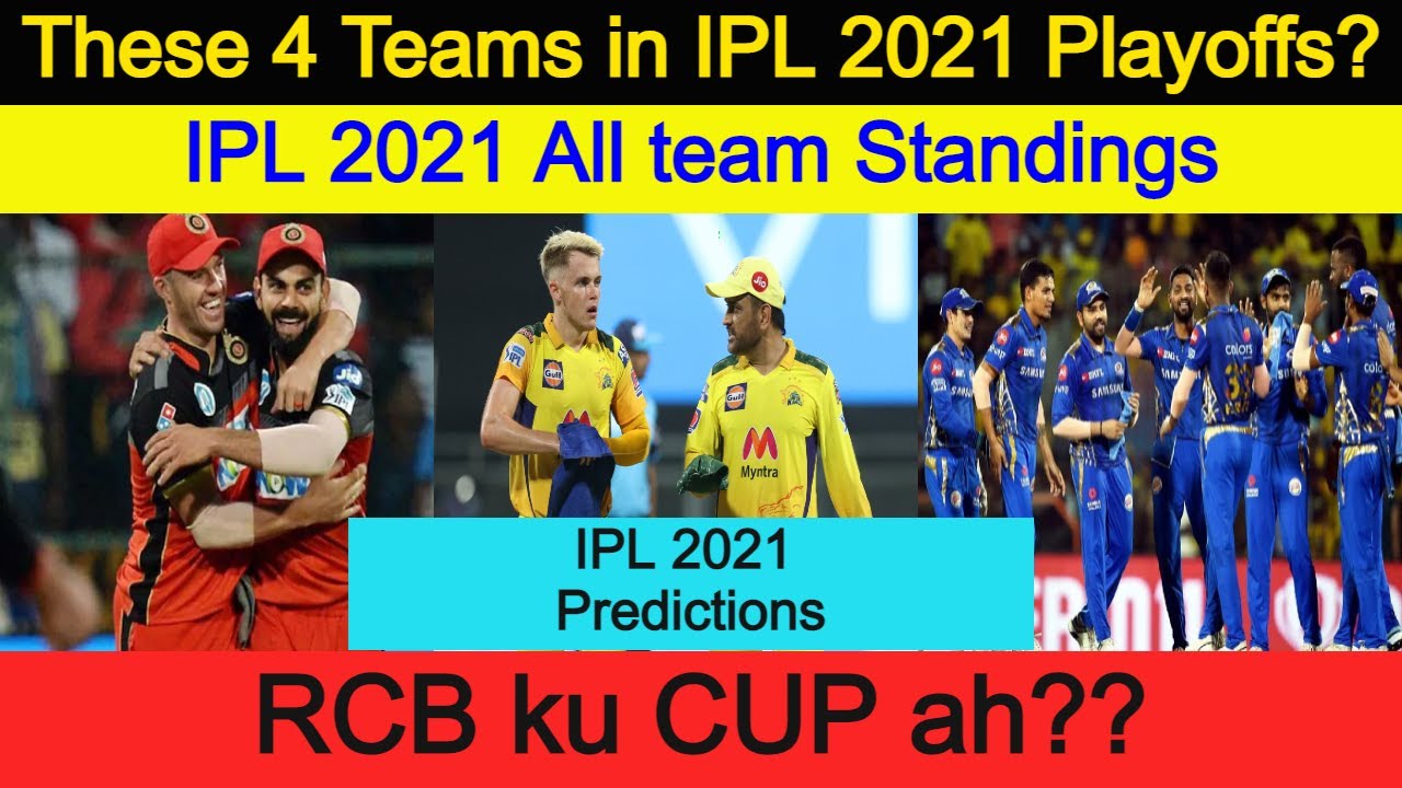 IPL 2021 playoffs prediction|Ipl 2021 points table standings|OCT