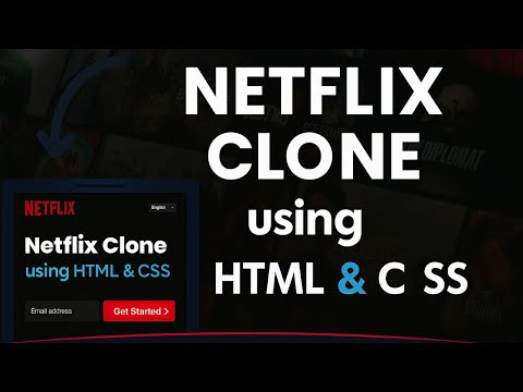 Netflix Clone using HTML & CSS 🎬 | Fully Responsive | Source Code Available