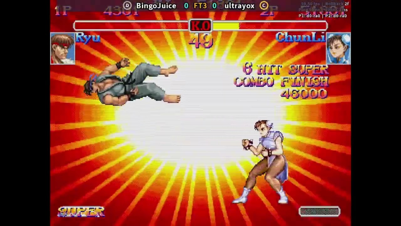 Super Street Fighter 2 X -  18/10/2025 - Free Play - UltraYoX (Chun-Li) Vs  Ryu