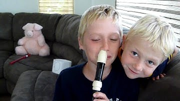 Playing a recorder with your nose