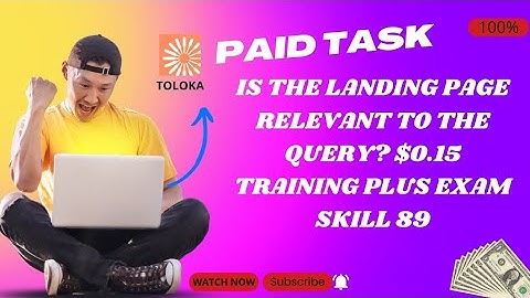 Is the landing page relevant to the query? $0.15 Training Plus Exam