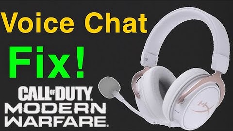 Modern Warfare Fix Game Voice Chat Audio NEW!