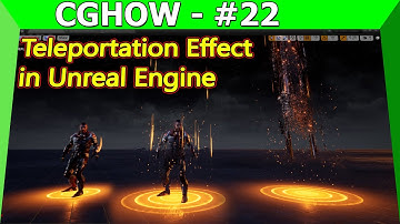 Complete Teleportation Effect VFX Breakdown in Unreal Engine 4 (Character Transition) 🌀✨🚀
