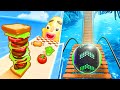Sandwich Runner VS Going Balls 🦋🍩 Max Level Gameplay Walkthrough Android iOS 6JP4