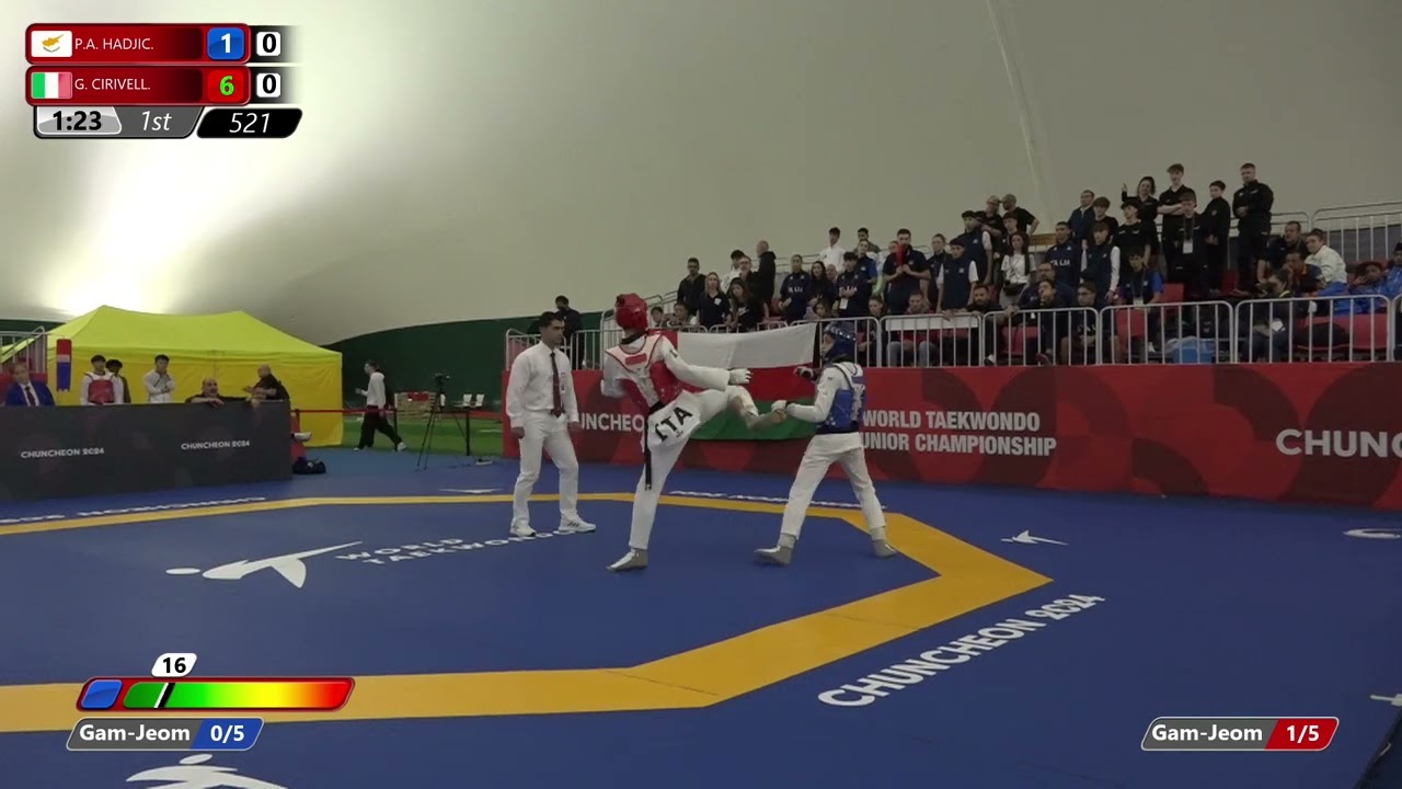 521 Round of 16 Men  55kg CYP P A  HADJIC  ITA G  CIRIVELL