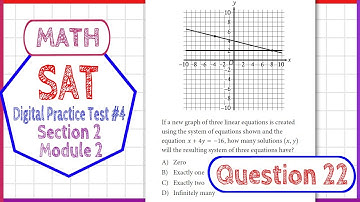 Question 22 in SAT Digital Practice Test #4, MATH Section 2 Module 2