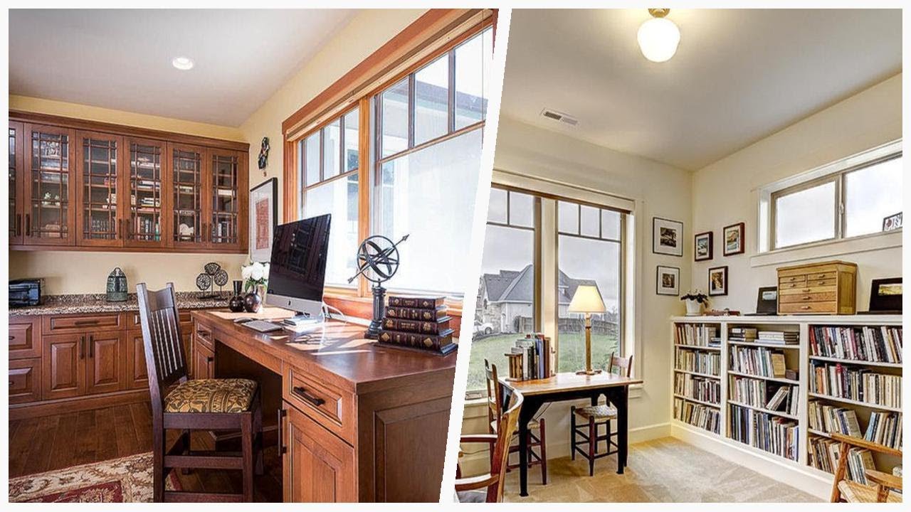 75 Craftsman Freestanding Desk Home Office Design 🌈 ...
