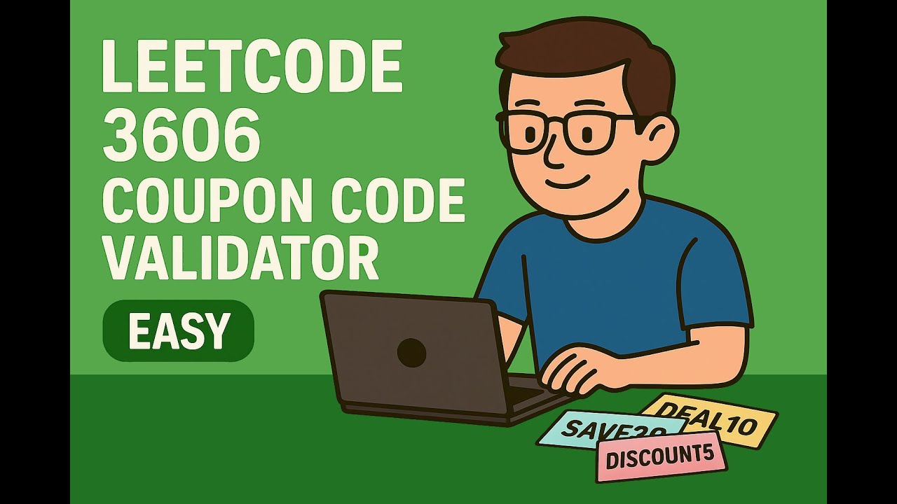 LeetCode 3606 | Coupon Code Validator [easy] - YouTube