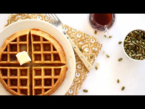 Pumpkin Waffles- Everyday Food with Sarah Carey