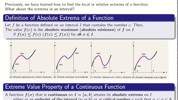 Absolute Extrema