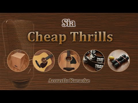 Cheap Thrills - Sia (Acoustic karaoke)