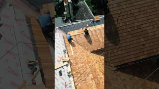 Premium grade cedar shingles prep & install