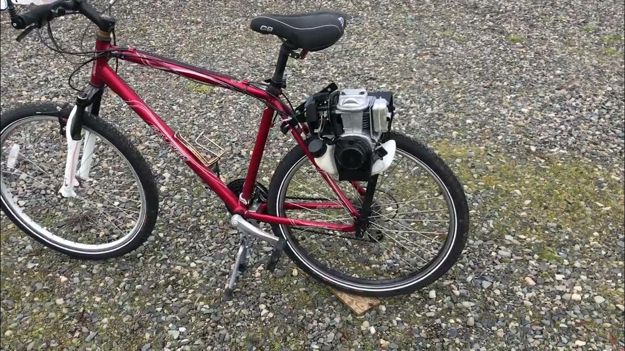 A review of the second gas powered bike. A Bikeberry friction drive kit