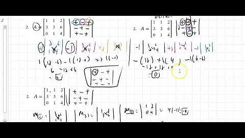 2.1 Determinants by Cofactor Expansion