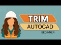 قص الخطوط بدقة وسهولة للمبتدئين _ AutoCAD TRIM Command