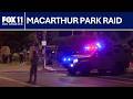Heavy police presence at MacArthur Park