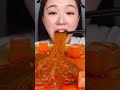 Girl Eats Sweet Chili Glass Noodles ASMR #shorts