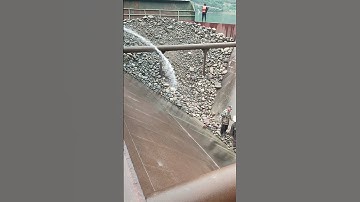 The end of the whole process of unloading pebbles