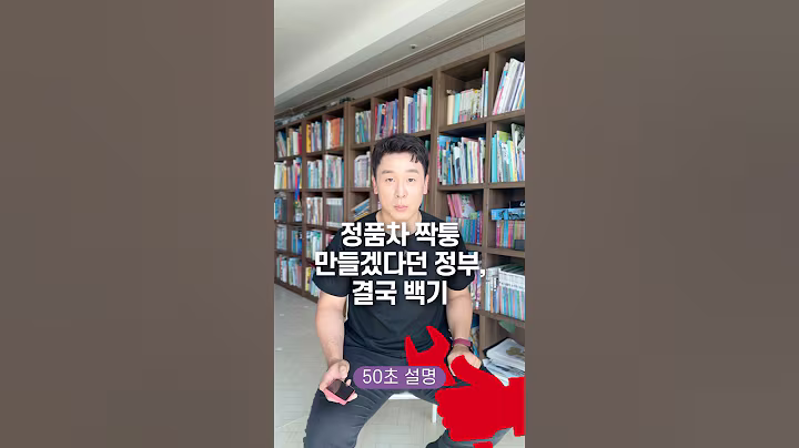 정품차 짝퉁 만들겠다던 정부, 결국 백기… 50초 안에 설명하기