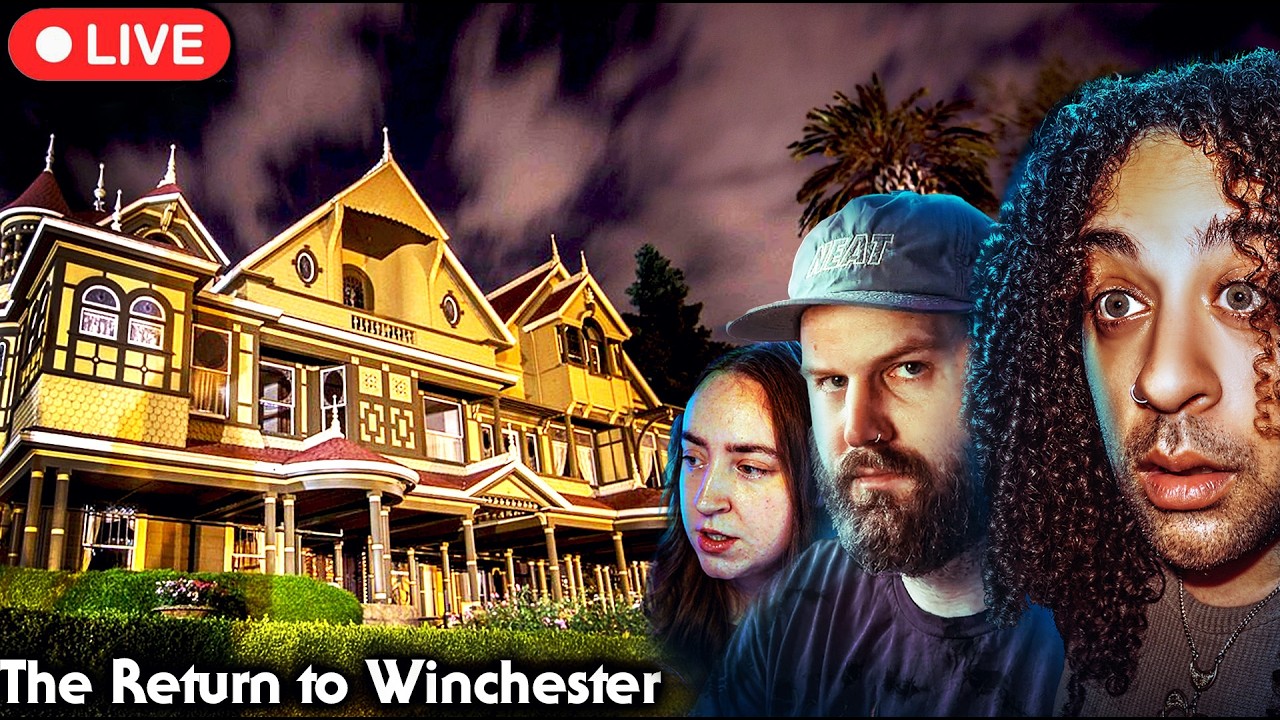 LIVE: Ghost Hunting inside the Winchester Mystery House w/ Chris Melberger & Hankstergirl | UNCUT