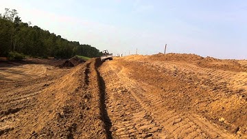 John Deere 700H dozer 2-1 slope work