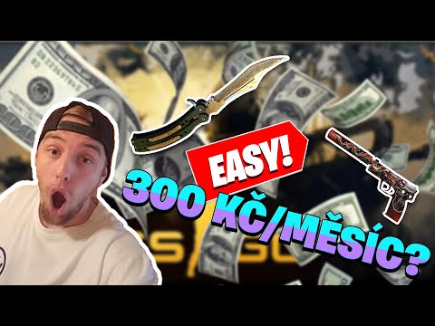 JAK VYDĚLÁVAT NA CS:GO SKINECH BEZ PRÁCE?! 300 KČ MĚSÍČNĚ!