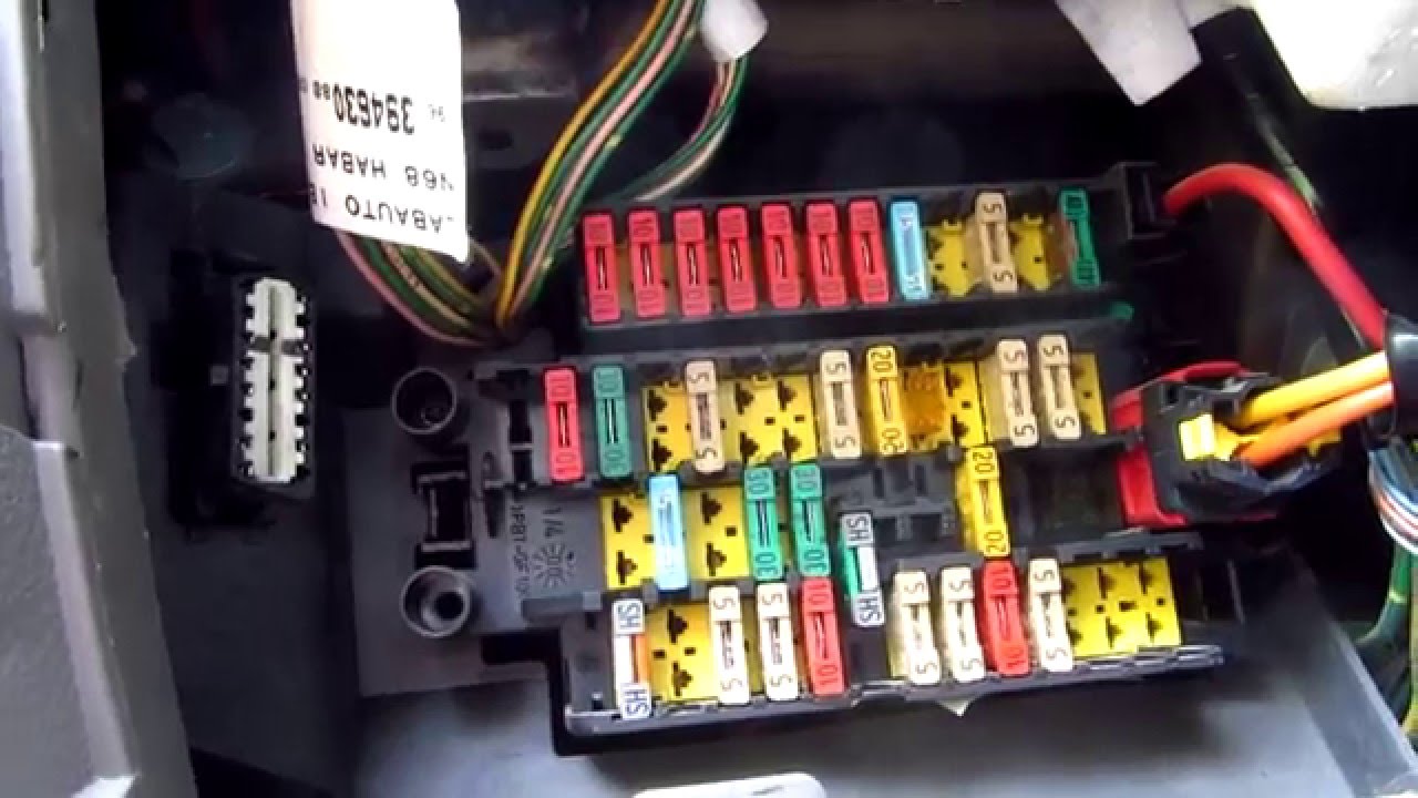 Citroen Xsara Fuse Box Layout