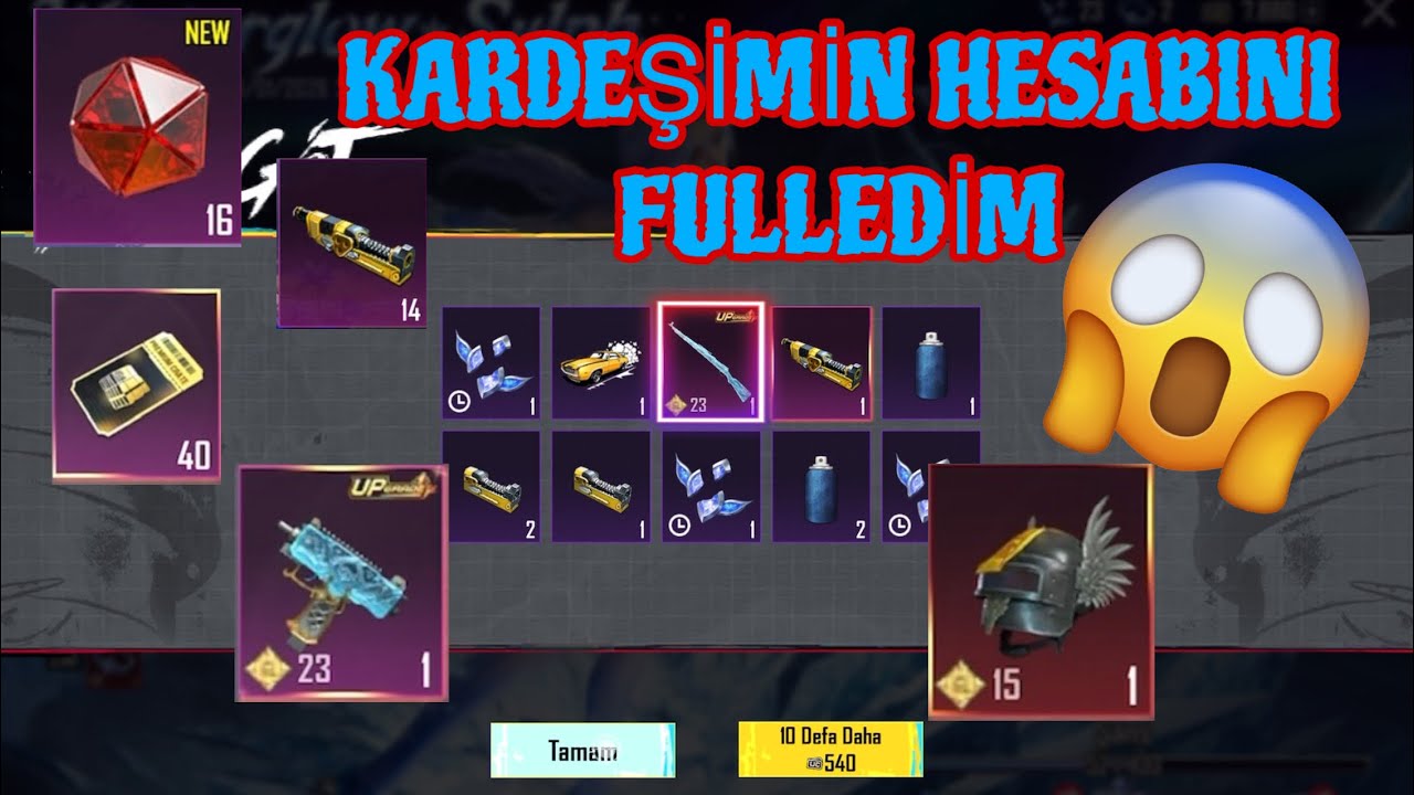 KARDEŞİMİN HESABINI FULLEDİMM 🤫 #4 _PUBG MOBİLE