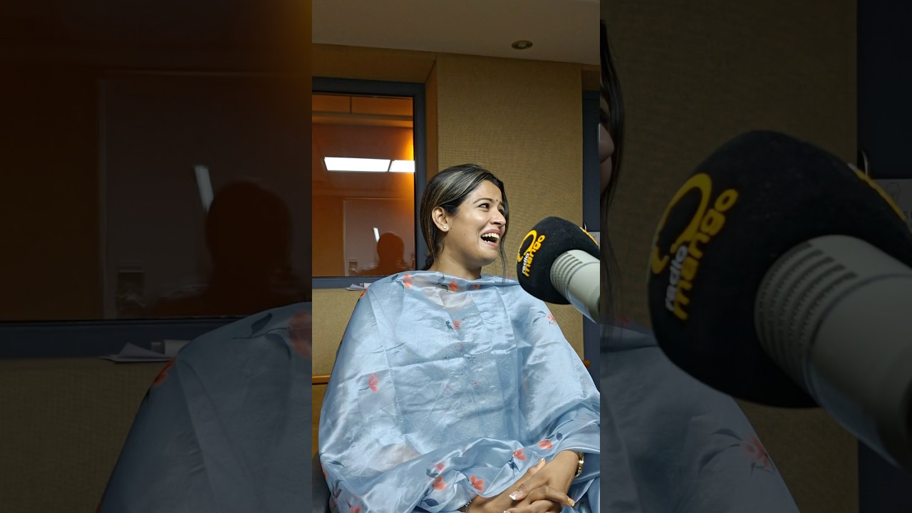 From studio to radio 🎶✨Had an amazing time with RJ Lilly on Radio Mango talking about Olapporu!