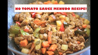 NO TOMATO SAUCE MENUDO RECIPE | (MENUDONG TAGALOG)