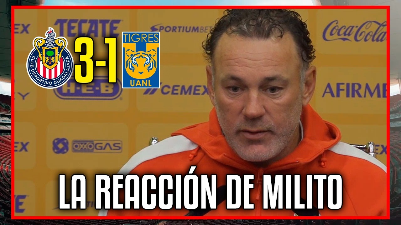 🚨La INCREÍBLE REACCIÓN de Milito a la derrota vs Tigres | Noticias