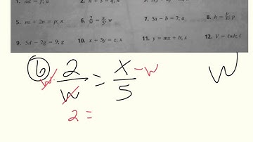 Literal Equations part 2