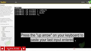 Security Pro Lab 6.7.9 Lock and Unlock User Accounts TestOut
