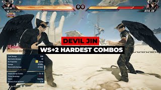 Tekken 8 | Devil Jin WS+2 Hardest Combos