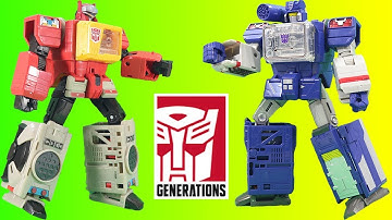 Mega Transformers Generations Titans Return Soundwave & Blaster Adventure!