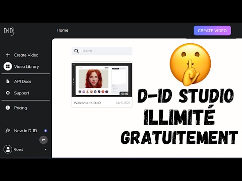 Voici comment utiliser D-ID STUDIO en illimité