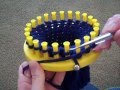 Making a Hat on a knifty knitter - knitting loom.