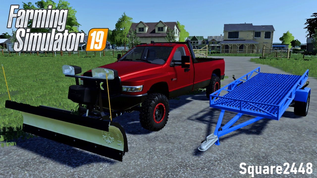 PURCHASED TLX SNOW PLOW + TRUCK MODS XBOX ONE NEW UTILITY TRAILER