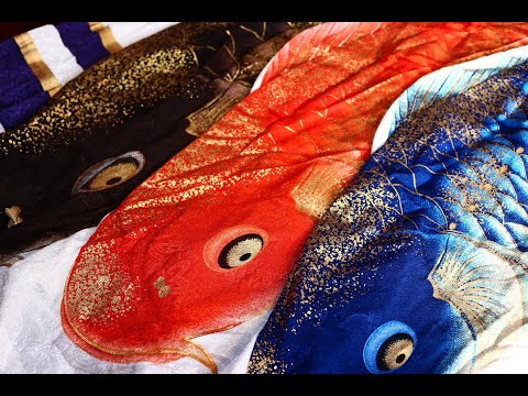 鯉のぼり紹介第8旒】東旭こいのぼり 積美画 サテン金彩 ちりめん金彩