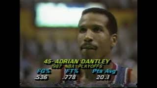 Detroit Pistons @ Boston Celtics 1986-87 NBA Playoffs Game 5 Bird Stole the Ball