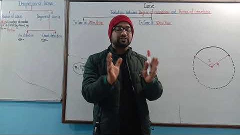 Part-7 ! Curve ! Curve lecture ! Survey lecture ! relation between degree  and radius of curve !