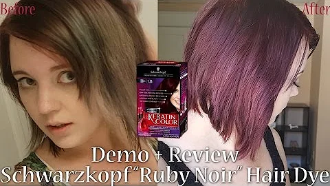 Schwatzkopf Ruby Noir Hair Color Dye Demo + Review