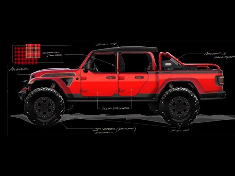 Jeep® wrangler Red Bare Concept 2021