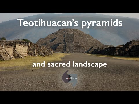 اهرام و منظره مقدس Teotihuacan