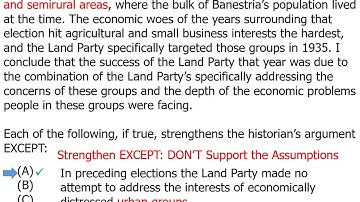 June 2007 LSAT, Section 2, Logical Reasoning, Question 19, Explanation