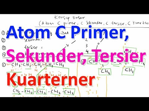 Atom C Primer, C Sekunder, C Tersier, C Kuarterner