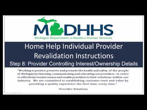 Home Help Individual Provider Revalidation Instructions Step 8